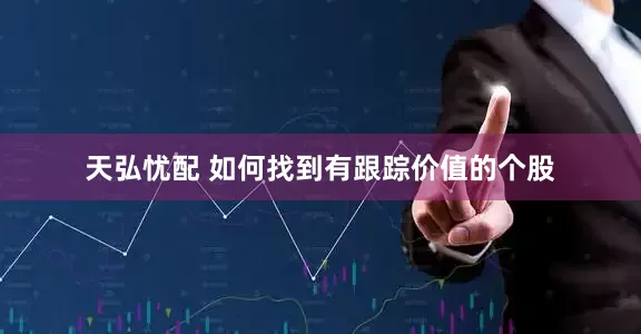 天弘忧配 如何找到有跟踪价值的个股